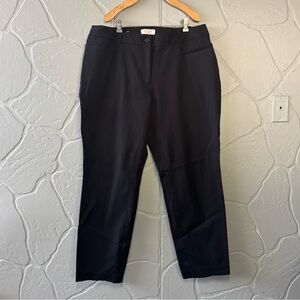 Talbots Plus Curvy Fit Ankle Pants – Size 16W - Black Stretch